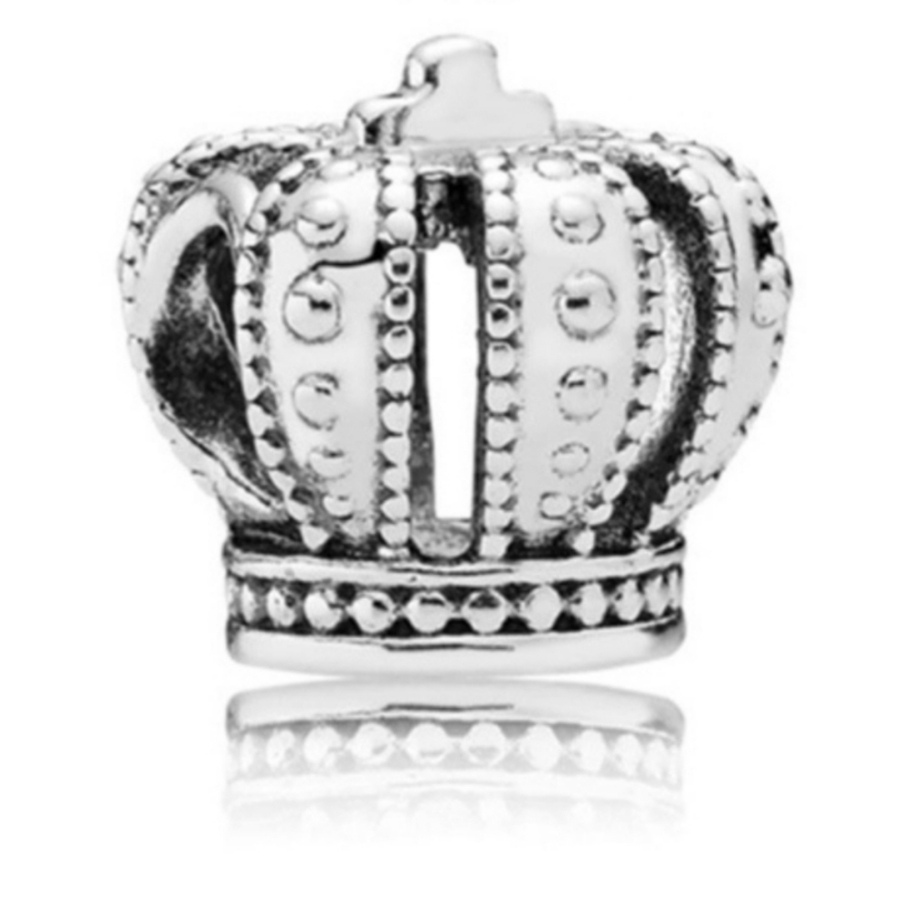 925 Crown Charm Princess Queen King